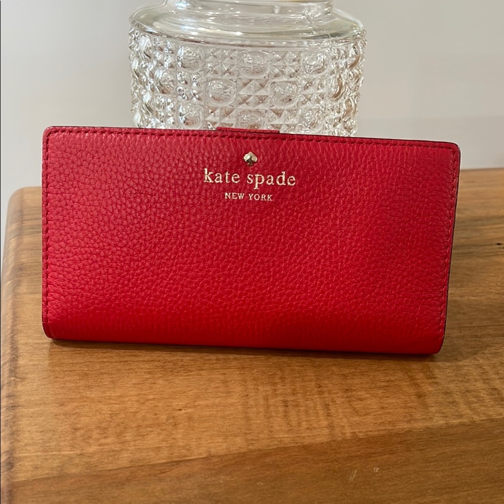 Kate Spade Red Leather Wallet